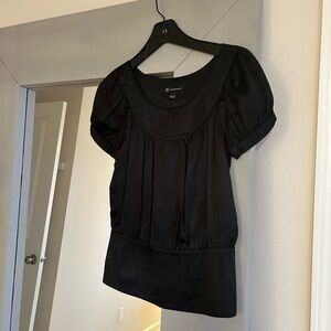 INC International Concepts Black Blouse